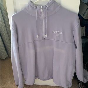 Brandy Melville lilac half zip